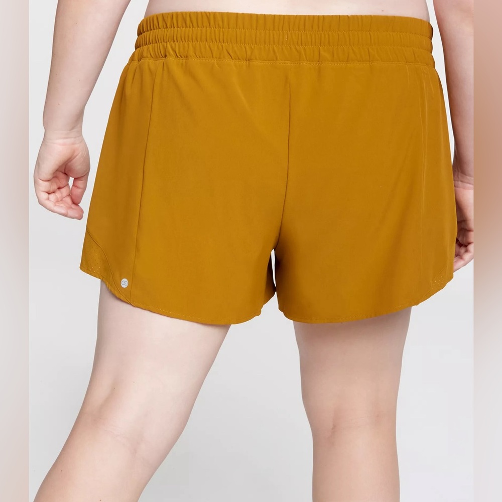 NWT CALIA Womens Mid Rise Infinity Run Short - Mustard Brown - XXL - Picture 3 of 11